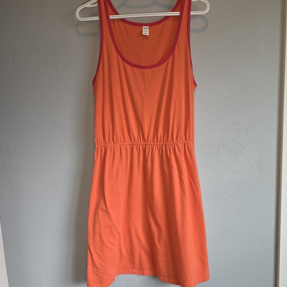 Orange Sleeveless Dress